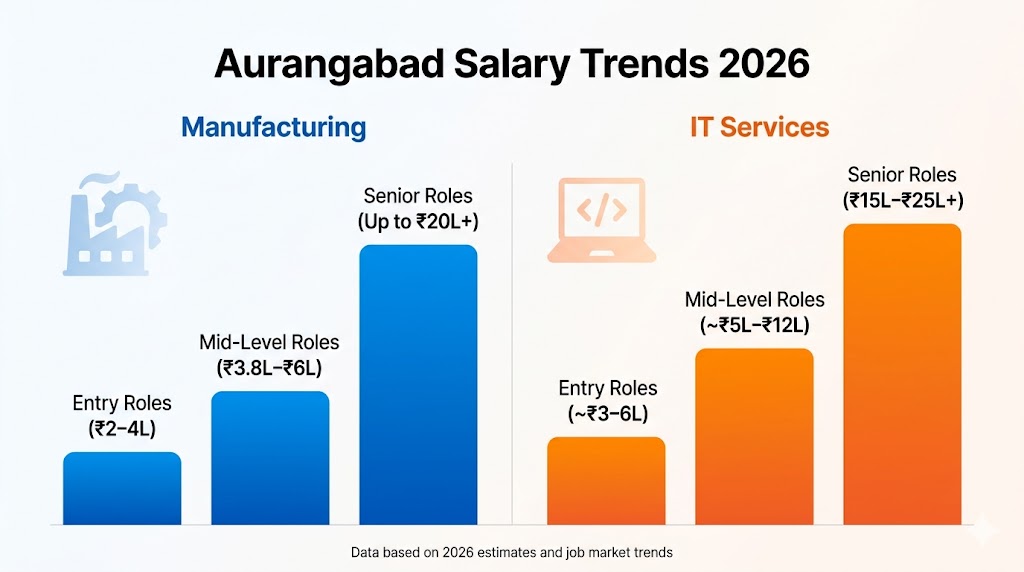 Average Salary in Aurangabad by Sector (2026 Manufacturing & IT Data)