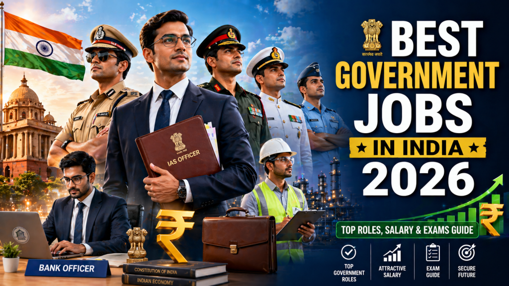 Best Government Jobs in India 2026 - Complete List