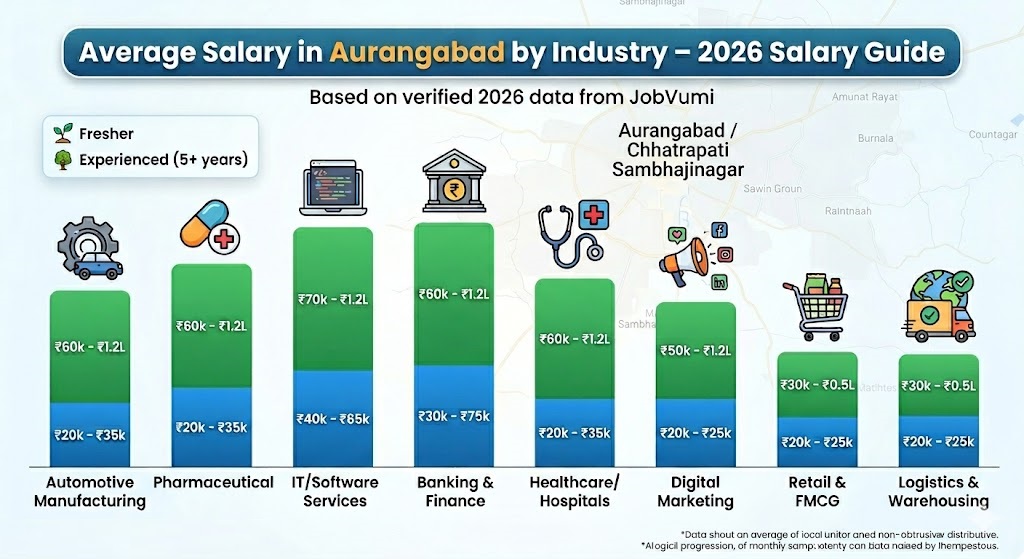 Average Salary in Aurangabad by Industry - 2026 Salary Guide