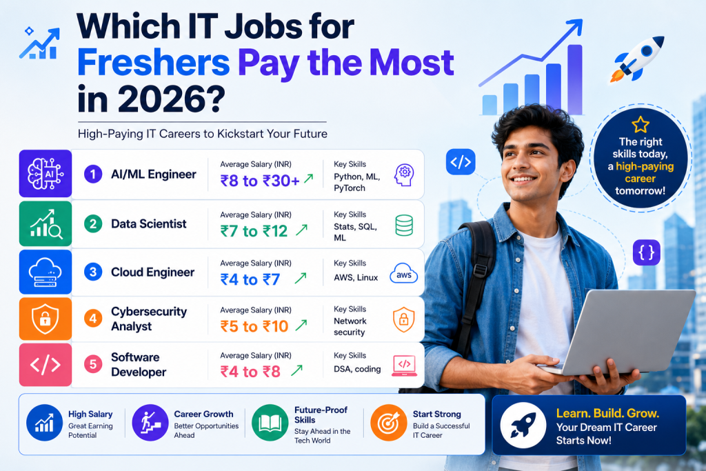 Which IT Jobs for Freshers Pay the Most in 2026