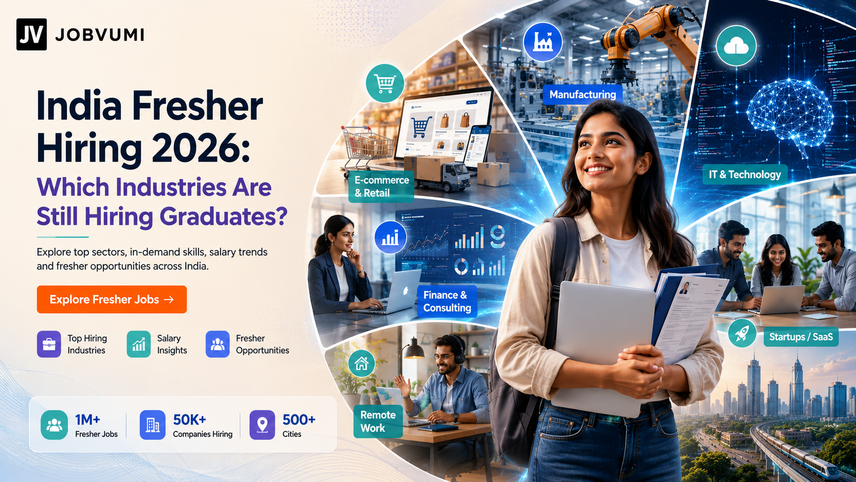India Fresher Hiring 2026: Which Industries Are Still Hiring Graduates